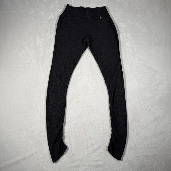 ALO Yoga Pants - ALO Yoga Leggings Women Size XS W26 L30 Gray Stretch Mesh Legs Pockets Gym EUC
